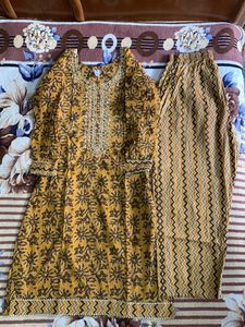 Very Beautiful Kurta Set Pallazo And Dupatta