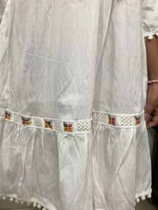 White Embroidered Mini Dress