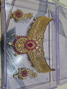 Ruby &amp; Gold Jewelry Set