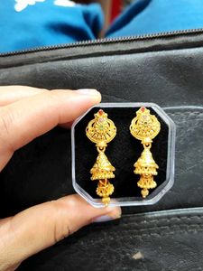 Golden Jhumka Earrings (Pick Any 1)