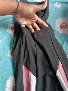 Gym Wear Black Pant With Net Pockets