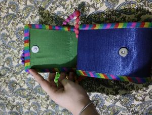 Elephant Embroidered Shoulder Bag