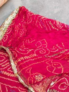 😍Ojariya Work Bandhej Saree❤️