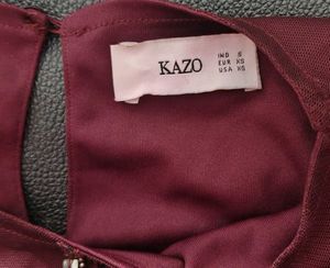 Kazo Elegant Maroon Ethnic Gown