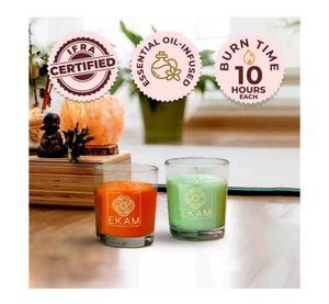Ekam Scented Votive Candle Gift Set Pack Of 2