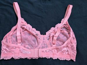 Rosaline Pink Lace Bra 36D