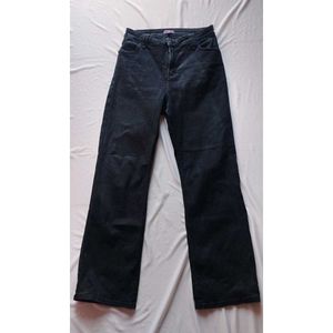Black Flared Straight Jeans