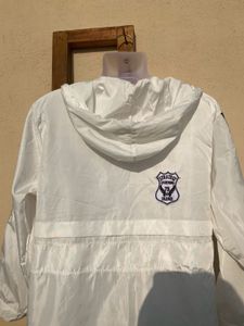 Xiaomantou White Hooded Jacket