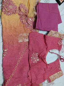 Beautiful saaree with blouse and unused petticoat