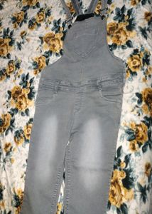 Grey Colour Dungaree