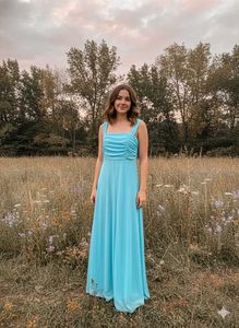 Elegant Blue Maxi Dress