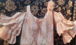 Vintage Floral Dress Gown 1 time worn adjustab