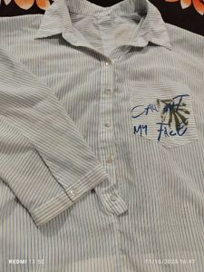 Striped Button-Down Shirt