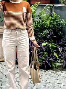 Sale💌Brown Striped Jumper 🤎