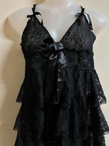 Black Lace Babydoll Lingerie