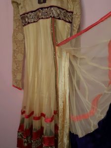 NEW:boutique designer long gown with dupatta