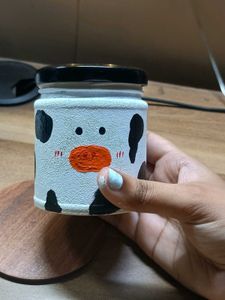 Cow Print Jar