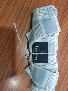 Men's Blue Sports Checkered Shirt