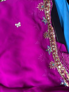 Embroidered Pink Fabric