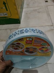7 Pcs Masala Container With Spoon Big
