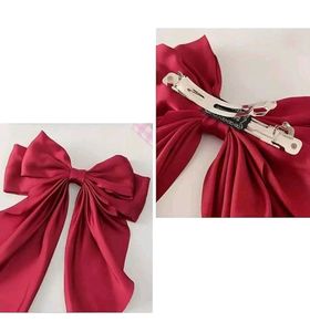 Red Bow Hair Tie