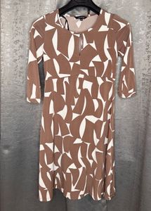 Mini Brown Flared Dress