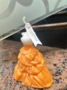 ✨ Golden Grace Dress Candle 🕯️