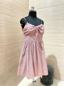 H&amp;M Pintresty 🌸Striped Pink Sundress