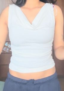 White Sleeveless Top