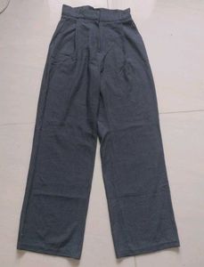 Grey Wide Leg Trousers