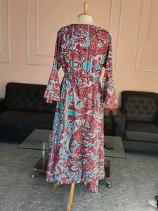 Paisley Print Maxi Dress