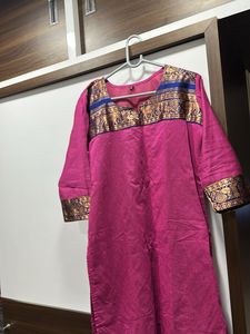 Elegant Pink Kurta dupatta leggings set