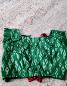 Green Ikat Blouse
