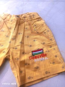 New 1 - 2 Yrs Kids Short Pant.