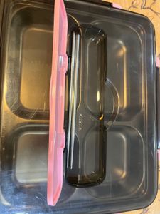 Pink &amp; Black Bento Box