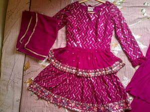 Embroidery Wedding Sharara Set
