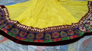 Yellow Anarkali Kurta With Duppata