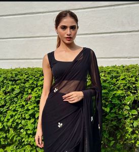Elegant Black Saree