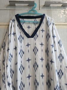 Printed White kurti