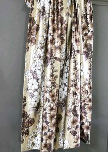 Floral Satin Curtain