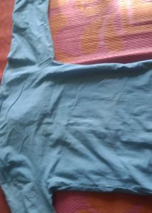 Denim Look Button-Down Shirt