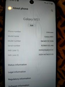Galaxy M51 mobile good condition