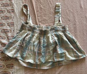 American Eagle Smocked Detail Flowy Top