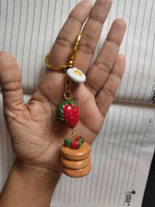 🍓🥞Strawberry Pancake Bag Charm!