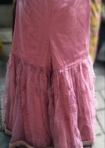 Pink Sharar Set with Dupatta