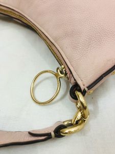 Pink Leather Coach Hobo Bag