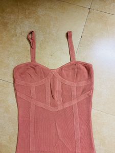 Blush Bodycon Midi Dress