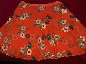 Floral Print Flowy Skirt