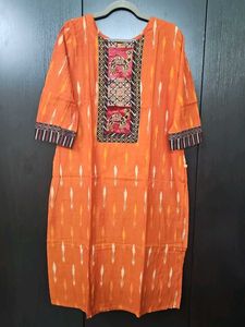 Orange Ethnic Kurta