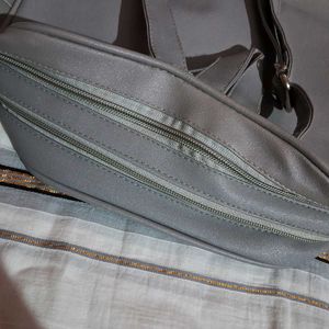 Gray Patterned Backpack